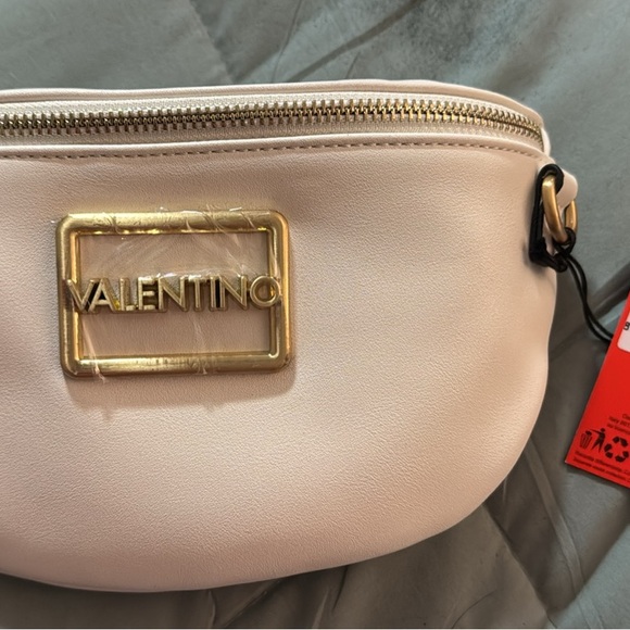 Valentino Handbags - Valentino Cream Crossbody Bag with Gold Accents